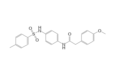2-(4-methoxyphenyl)-N-(4-{[(4-methylphenyl)sulfonyl]amino}phenyl)acetamide