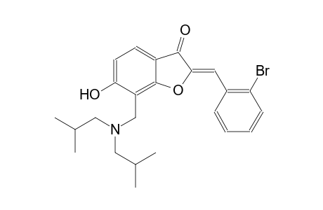 3(2H)-benzofuranone, 7-[[bis(2-methylpropyl)amino]methyl]-2-[(2-bromophenyl)methylene]-6-hydroxy-, (2Z)-