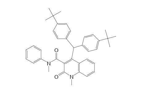 4-[ bis(4'-t-Butylphenyl) methyl] -1-methyl-3-[(N-methylanilino)carbonyl]-2(1H)-quinolinone