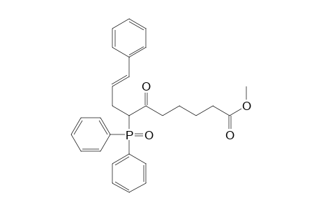9-Decenoic acid, 7-(diphenylphosphinyl)-6-oxo-10-phenyl-, methyl ester, (E)-(.+-.)-