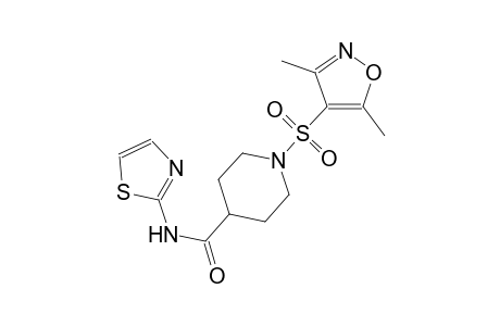 1-[(3,5-dimethyl-4-isoxazolyl)sulfonyl]-N-(1,3-thiazol-2-yl)-4-piperidinecarboxamide