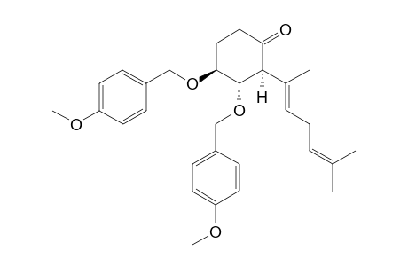 (2S,3S,4S)-2-{(1E)-1,5-Dimethylhexa-1,4-dien-1-y})-3,4-di(4-methoxybenzyl)oxycyclohexan-1-one