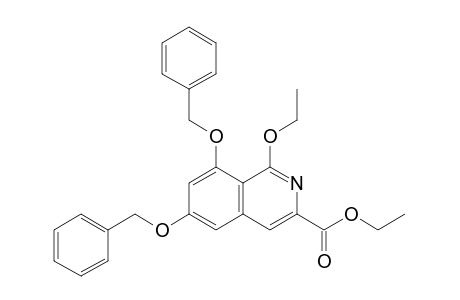 3-Isoquinolinecarboxylic acid, 1-ethoxy-6,8-bis(phenylmethoxy)-, ethyl ester