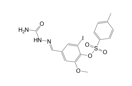 4-{(E)-[(aminocarbonyl)hydrazono]methyl}-2-iodo-6-methoxyphenyl 4-methylbenzenesulfonate