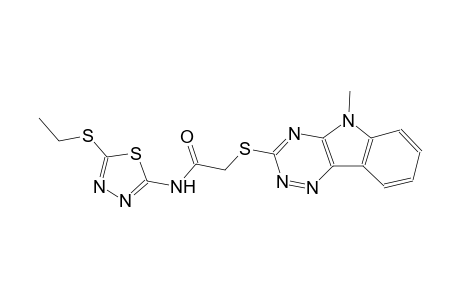 acetamide, N-[5-(ethylthio)-1,3,4-thiadiazol-2-yl]-2-[(5-methyl-5H-[1,2,4]triazino[5,6-b]indol-3-yl)thio]-