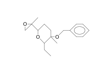 2S-Ethyl-6R-(2-methyl-oxiran-2-yl)-3-methyl-3-benzyloxy-tetrahydropyran
