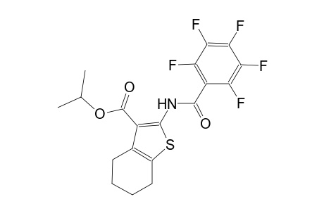 isopropyl 2-[(2,3,4,5,6-pentafluorobenzoyl)amino]-4,5,6,7-tetrahydro-1-benzothiophene-3-carboxylate