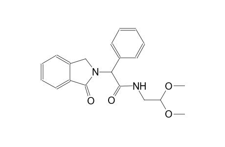 N-(2,2-dimethoxyethyl)-2-(1-oxo-1,3-dihydro-2H-isoindol-2-yl)-2-phenylacetamide
