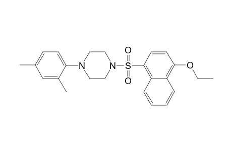 1-(2,4-Dimethylphenyl)-4-[(4-ethoxy-1-naphthyl)sulfonyl]piperazine