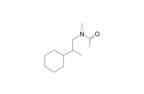 (2-Cyclohexylpropyl)(methyl)amine, N-acetyl-