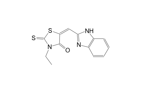 4-thiazolidinone, 5-(1H-benzimidazol-2-ylmethylene)-3-ethyl-2-thioxo-,(5E)-