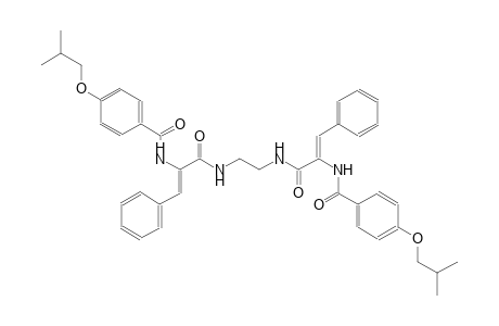 4-isobutoxy-N-[(Z)-1-({[2-({(2Z)-2-[(4-isobutoxybenzoyl)amino]-3-phenyl-2-propenoyl}amino)ethyl]amino}carbonyl)-2-phenylethenyl]benzamide