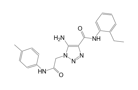 5-amino-N-(2-ethylphenyl)-1-[2-oxo-2-(4-toluidino)ethyl]-1H-1,2,3-triazole-4-carboxamide