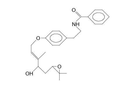 Benzamide, N-[2-[4-[[5-(3,3-dimethyloxiranyl)-4-hydroxy-3-methyl-2-pentenyl]oxy]phenyl]ethyl]-