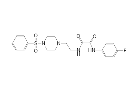 N~1~-(4-fluorophenyl)-N~2~-{2-[4-(phenylsulfonyl)-1-piperazinyl]ethyl}ethanediamide