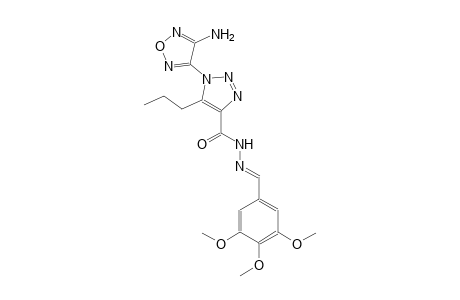 1-(4-amino-1,2,5-oxadiazol-3-yl)-5-propyl-N'-[(E)-(3,4,5-trimethoxyphenyl)methylidene]-1H-1,2,3-triazole-4-carbohydrazide