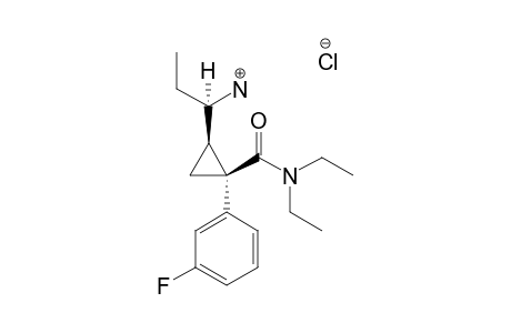 (1S,2R)-1-(3-FLUOROPHENYL)-2-[(S)-1-AMINOPROPYL]-N,N-DIETHYLCYCLOPROPANECARBOXAMIDE-HYDROCHLORIDE