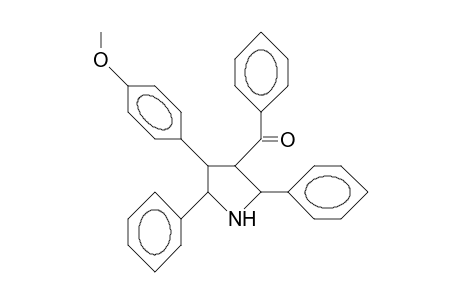 cis-3-Benzoyl-trans-4-(4-methoxy-phenyl)-2,cis-5-diphenyl-pyrrolidine