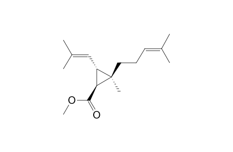 (1S,2R,3S)-2-methyl-2-(4-methylpent-3-enyl)-3-(2-methylprop-1-enyl)cyclopropane-1-carboxylic acid methyl ester