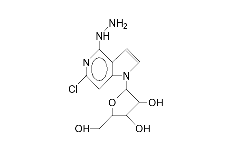 1-(B-D-Arabinofuranosyl)-6-chloro-4-hydrazino-1H-pyrrolo(3,2-C)pyridine