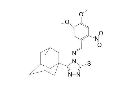 5-(1-ADAMANTYL)-4-(4,5-METHOXY-2-NITROBENZYLIDENEAMINO)-3-MERCAPTO-1,2,4-TRIAZOLE