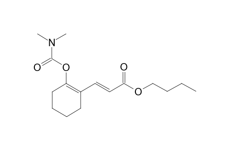 Butyl (E)-3-(2-((dimethylcarbamoyl)oxy)cyclohex-1-en-1-yl)acrylate