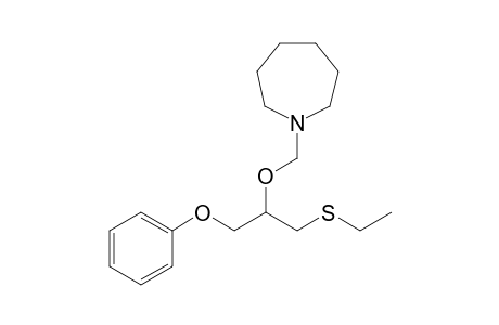 2-Hexamethyleneiminomethoxy-3-phenoxy-1-(ethylsulfanyl)propane