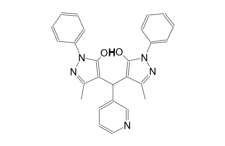 4-[(5-hydroxy-3-methyl-1-phenyl-1H-pyrazol-4-yl)(3-pyridinyl)methyl]-3-methyl-1-phenyl-1H-pyrazol-5-ol