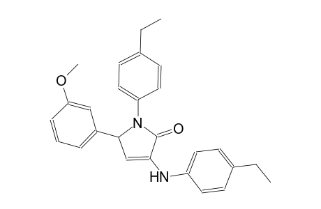 3-(4-ethylanilino)-1-(4-ethylphenyl)-5-(3-methoxyphenyl)-1,5-dihydro-2H-pyrrol-2-one