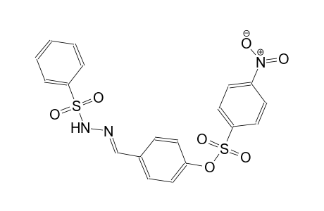 4-{(E)-[2-(phenylsulfonyl)hydrazono]methyl}phenyl 4-nitrobenzenesulfonate