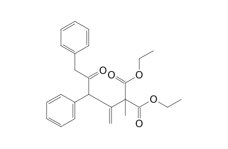 1,3-Diphenyl-4-(1',1'-bis(ethoxycarbonyl)ethyl)-4-penten-2-one