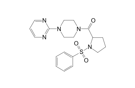 (1-Benzenesulfonyl-pyrrolidin-2-yl)-(4-pyrimidin-2-yl-piperazin-1-yl)-methanone