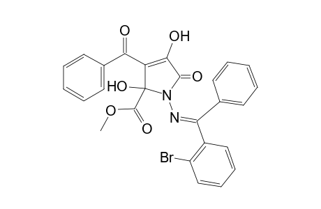 3-Benzoyl-1-[[(2-bromo-phenyl)-phenyl-methylene]-amino]-2,4-dihydroxy-5-oxo-2,5-dihydro-1H-pyrrole-2-carboxylic acid methyl ester