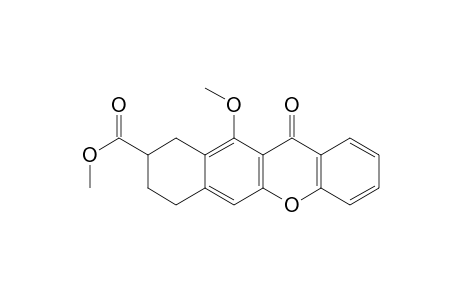 8H-Benzo[b]xanthene-9-carboxylic acid, 7,9,10,12-tetrahydro-11-methoxy-12-oxo-, methyl ester