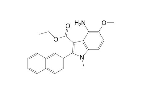 Ethyl 4-amino-5-methoxy-1-methyl-2-(2-naphthyl)indole-3-carboxylate