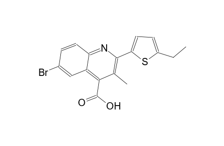 6-bromo-2-(5-ethyl-2-thienyl)-3-methyl-4-quinolinecarboxylic acid