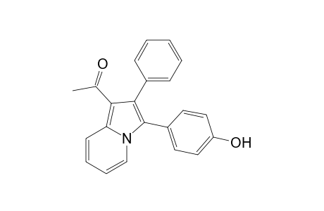 1-[3-(4-hydroxyphenyl)-2-phenyl-1-indolizinyl]ethanone