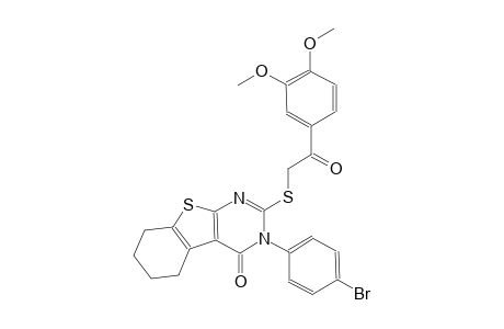 3-(4-bromophenyl)-2-{[2-(3,4-dimethoxyphenyl)-2-oxoethyl]sulfanyl}-5,6,7,8-tetrahydro[1]benzothieno[2,3-d]pyrimidin-4(3H)-one