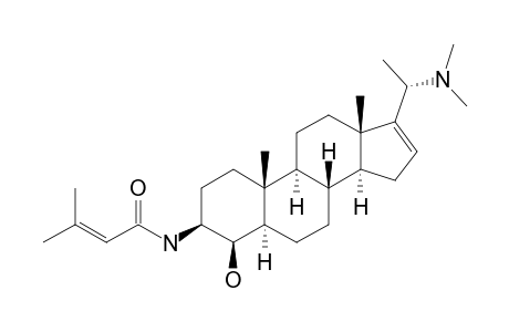 HOOKERIANAMIDE_J;(20-S)-20-(N,N-DIMETHYLAMINO)-3-BETA-(N-SENECOYLAMINO)-5-ALPHA-PREGN-16-EN-4-BETA-OL