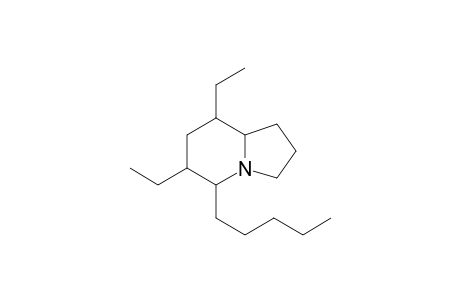 6,8-Diethyl-5-pentylindolizidine