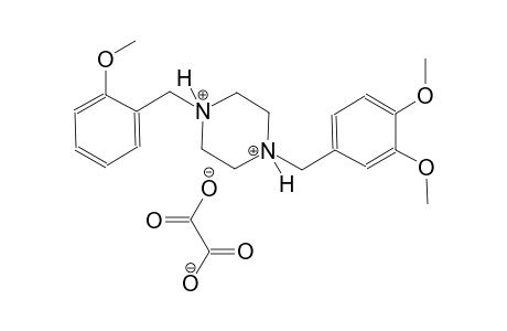 1-(3,4-dimethoxybenzyl)-4-(2-methoxybenzyl)piperazinediium oxalate