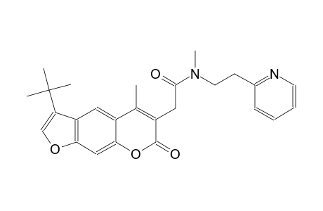 7H-furo[3,2-g][1]benzopyran-6-acetamide, 3-(1,1-dimethylethyl)-N,5-dimethyl-7-oxo-N-[2-(2-pyridinyl)ethyl]-
