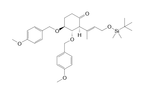 (2S,3S,4S)-2-[(E)-3-[tert-butyl(dimethyl)silyl]oxy-1-methyl-prop-1-enyl]-3,4-bis(p-anisyloxy)cyclohexanone
