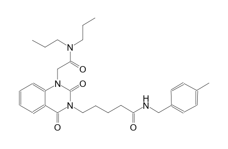 5-(1-[2-(dipropylamino)-2-oxoethyl]-2,4-dioxo-1,4-dihydro-3(2H)-quinazolinyl)-N-(4-methylbenzyl)pentanamide