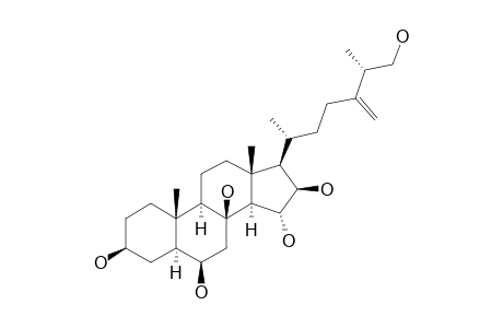 (25R)-24-METHYL-5-ALPHA-CHOLEST-24(28)-EN-3-BETA,6-BETA,8,15-ALPHA,16-BETA,26-HEXOL