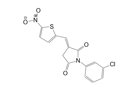 2,5-pyrrolidinedione, 1-(3-chlorophenyl)-3-[(5-nitro-2-thienyl)methylene]-, (3E)-