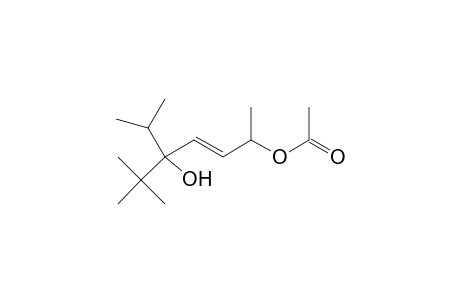Acetic acid, 4-t-butyl-4-hydroxy-1,5-dimethyl-hex-2-enyl ester