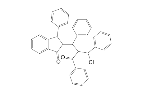 2-(2-BENZOYL-3-CHLORO-1,3-DIPHENYLPROPYL)-3-PHENYLINDAN-1-ONE