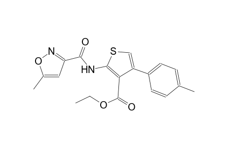 ethyl 2-{[(5-methyl-3-isoxazolyl)carbonyl]amino}-4-(4-methylphenyl)-3-thiophenecarboxylate