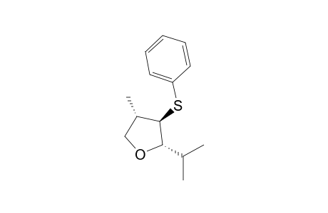 (2S,3R,4S)-2-Isopropyl-4-methyl-3-phenylsulfanyltetrahydrofuran